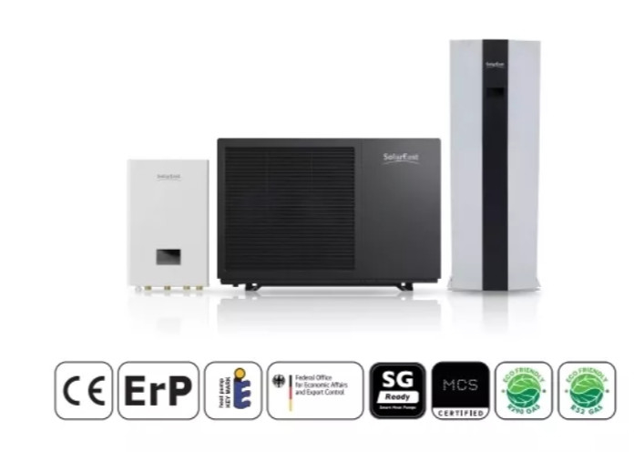 R290 R32 Bomba de calor com módulo hidráulico de fonte de ar para aquecimento e arrefecimento eficientes durante todo o ano